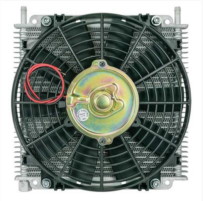 Flex-A-Lite Transmission Fluid Cooler With 10 Fan; (3/8 Barbed Fitting); 29 Row
