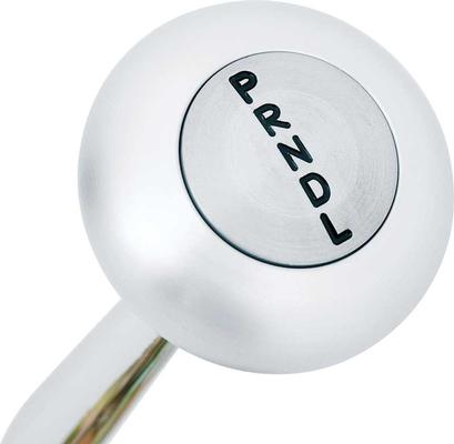 4L60E Floor Mount Shifter with 8 Chrome Handle and Brushed Aluminum Mushroom Knob