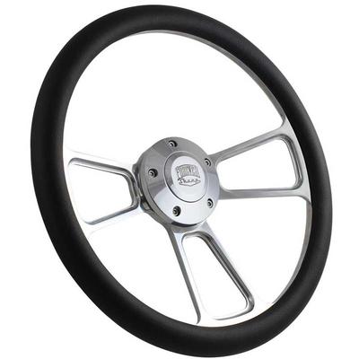 Forever Sharp Horn Button Cap; For 5 Bolt Wheels; With Forever Sharp Logo; Polished