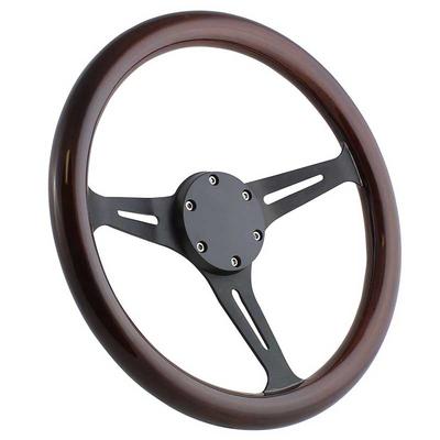 Forever Sharp Black Horn Delete Cover; For 6 Bolt Wheels; Without Logo; Black