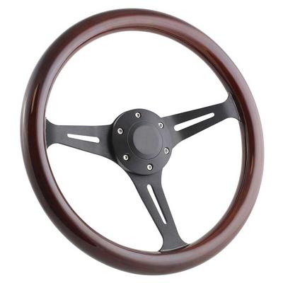 Forever Sharp Horn Button Cap; For 6 Bolt Wheels; Without Logo; Black