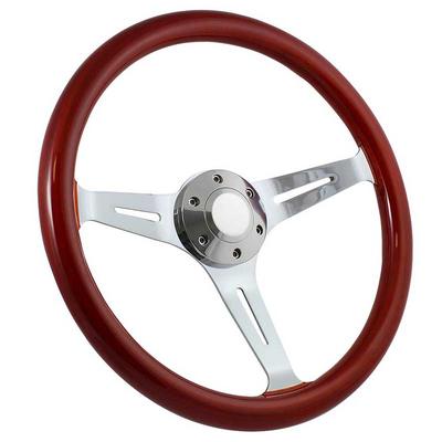 Horn Button Cap; For 6 Bolt Wheels; Without Logo; Polished