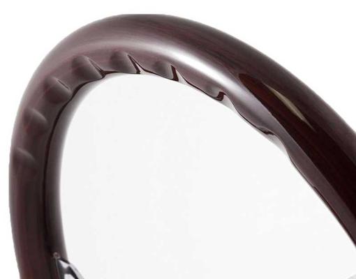 Forever Sharp 15 Classic Deep Style Wood Wheel - Dark Mahogany with Aluminum Rivets