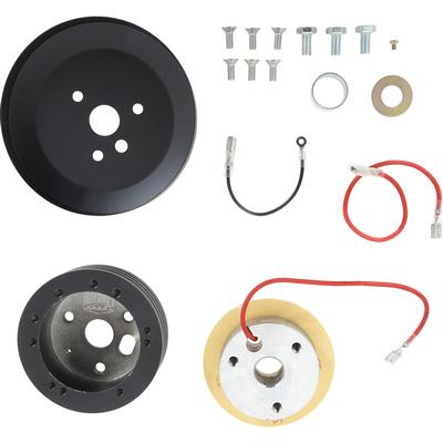 1970-76 Mopar A & B-Body Forever Sharp 5 & 6 Hole Steering Wheel Adapter - Black Finish