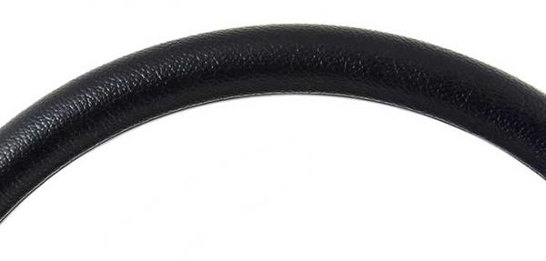 Forever Sharp 14 Polished Billet Muscle 5 Bolt Steering Wheel with Black Vinyl Half Wrap