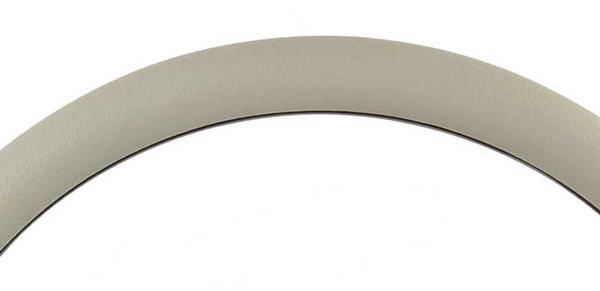 Forever Sharp 14 Polished Billet Muscle 5 Bolt Steering Wheel with Gray Vinyl Half Wrap