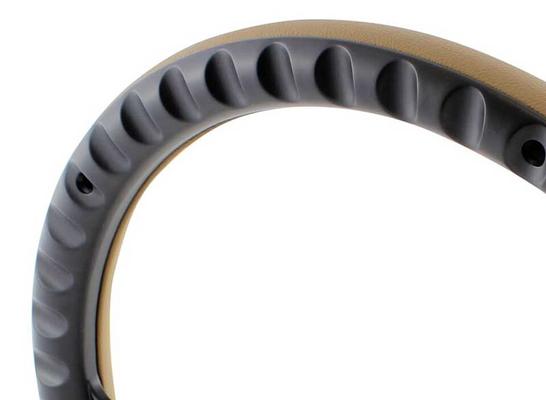 Forever Sharp 14 Black Billet Muscle 5 Bolt Steering Wheel with Royal Blue Vinyl Half Wrap