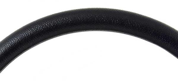 Forever Sharp 14 Black Billet Muscle 5 Bolt Steering Wheel with Black Leather Half Wrap