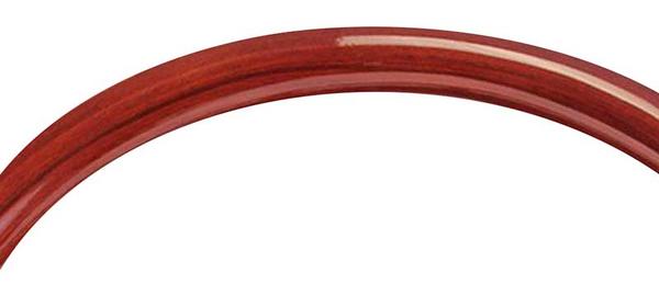 Forever Sharp 14 Matte Black Muscle Wheel - 5 Bolt w/Urethane Coated Wood Half Wrap