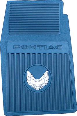 1970-72 Trans Am; Rubber Floor Mat Set; Set of 4; Blue