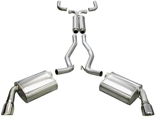 Corsa 2010-2015 Chevrolet Camaro Convertible RS 3.6L V6 Polished Sport Cat-Back + XO Exhaust