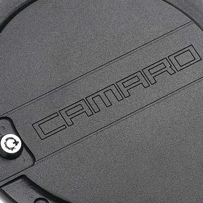 2010-15 Camaro - Locking Billet Fuel Door - Black Finish