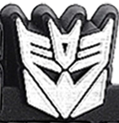Transformers Decepticon Black/Chrome Plastic License Plate Frame