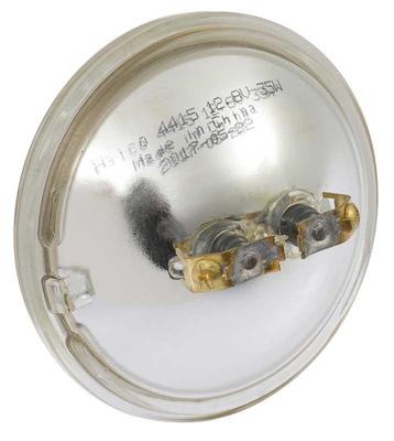 Fog Lamp Sealed Beam Bulb; 4-1/2 diameter; 12.8 Volt; 35 Watt; 2-Screw Terminal; Clear; 4415