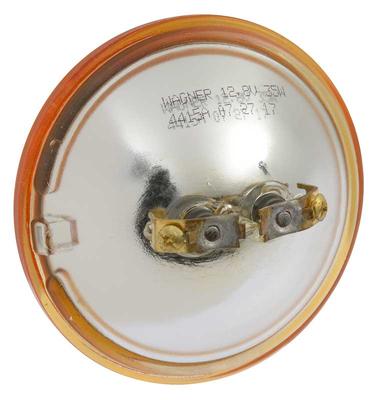 Fog Lamp Sealed Beam Bulb; 4-1/2 diameter; 12.8 Volt; 35 Watt; 2-Screw Terminal; Amber; 4415A