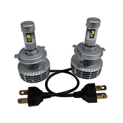 Redline 5-3/4 Round Elite Diamond Headlamps w/out Halo - w/NovaStar H4 LED Bulbs