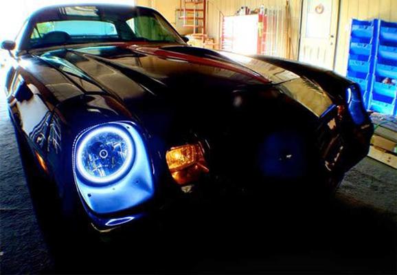 7 Oracle&trade; H4 Sealed Beam Headlamp with Blue SMD Halo