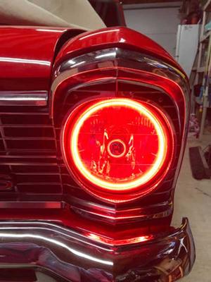 7 Oracle™ H4 Sealed Beam Headlamp with Amber SMD Halo