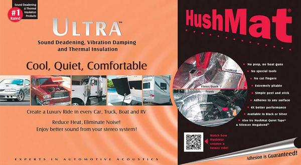 HushMat Ultra Black Floor and Firewall Insulation Set