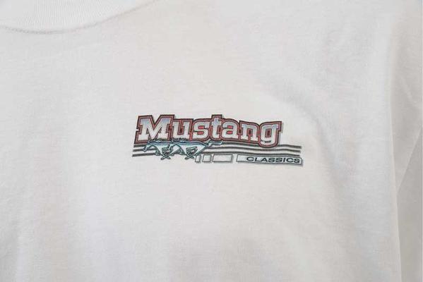 Classic Ford Mustang; White T-Shirt; XXXL