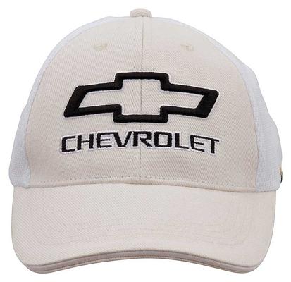 Chevrolet Mesh Cap Tan/White