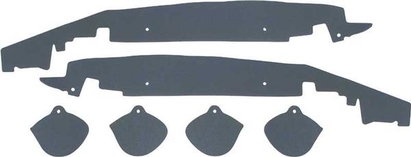 1967-72 Chevrolet, GMC Pickup, Blazer, Jimmy, Suburban; Inner Fender Dust Shield Set; Cab Cowl to Fender Seal Set