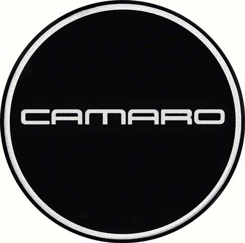 Wheel Center Cap Decal; with Chrome Camaro Logo; 2 1/2 Diameter