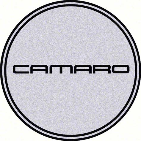Wheel Center Cap Decal; Black Camaro Logo; 2 1/2 Diameter