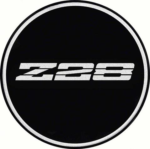 Wheel Center Cap Decal; Silver Z28 Logo; 2 1/2 Diameter