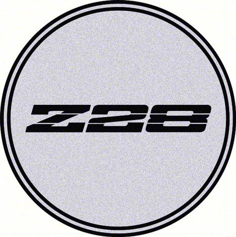 Wheel Center Cap Decal; Black Z28 Logo; 2 1/2 Diameter