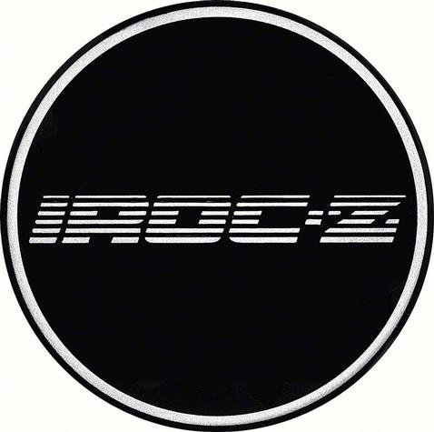 Wheel Center Cap Decal; Silver IROC-Z Logo; 2 1/2 Diameter