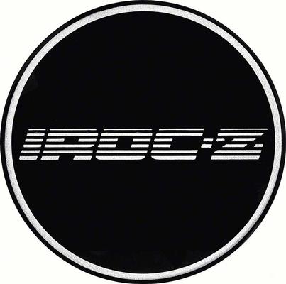 1985-1990 Camaro IROC-Z Wheel Center Cap Emblem; R15; 2-15/16; Black Background
