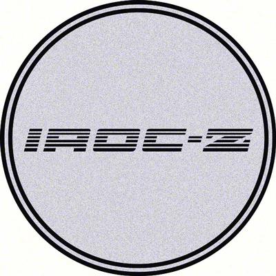 1985-1990 Camaro IROC-Z Wheel Center Cap Emblem; R15; 2-15/16; Silver Background