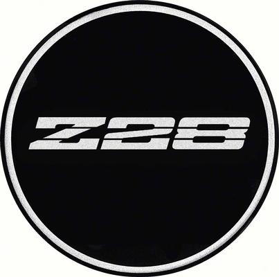 1982-2002 Camaro Z28 Wheel Center Cap Emblem; with R15 Wheel; 2-15/16; Black Background