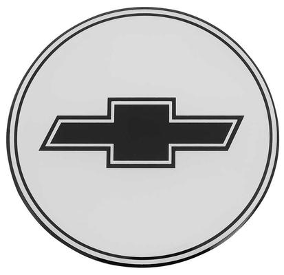 Wheel Center Cap Emblem; with Chrome Bow Tie; Silver Background; 2-15/16; with R15 Wheel