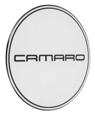 Wheel Center Cap Emblem; with Camaro; Silver Background; 2-15/16; with R15 Wheel