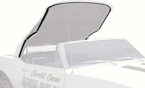 1967-69 Chevrolet Camaro/Pontiac Firebird; Convertible Roof Rail Weatherstrip Set ; 5 Pieces