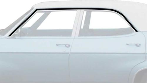 1969-70 Impala / Full Size Roof Rail Weatherstrips, 4 Door Hardtop