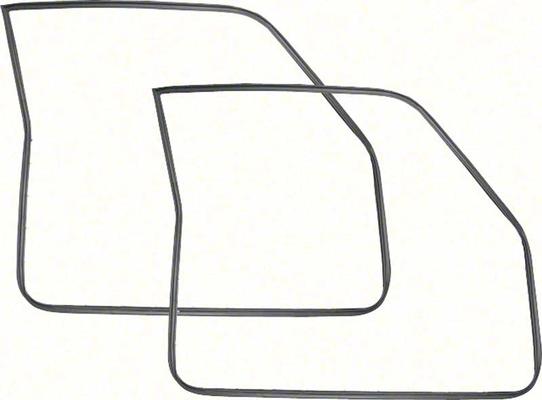 1968-72 Chevy II, Nova, Ventura; Door Frame Weatherstrip; 2 Door, Pair; OER