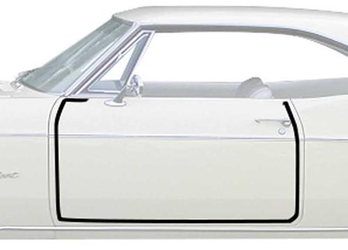 1965-66 Impala, Caprice, Electra, Door Frame Weatherstrip, 2 Door Hardtop, Convertible