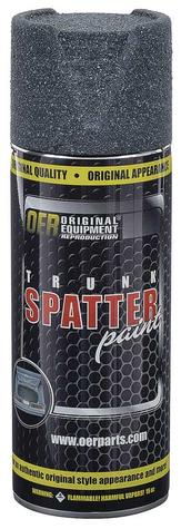 Trunk Spatter Paint; Black / Aqua; Aerosol Can; Net Weight 11 oz.; OER