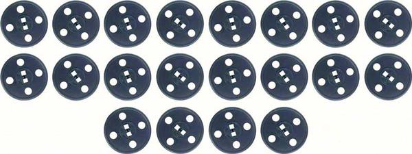 1967-69 Camaro, Firebird; Hood Insulation Fastener Set; 20 Piece Set; Various Models