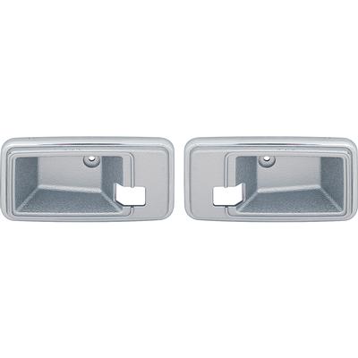 1975-82 GM Inner Door Handle Escutcheons - Silver