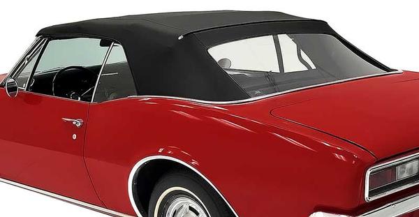 1967-69 Camaro / Firebird; Convertible; Plastic Window Assembly; OE Style; Vinyl; Black
