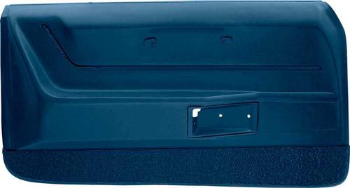 1969 Camaro Molded Door Panels; with Deluxe Interior; Dark Blue; Pair