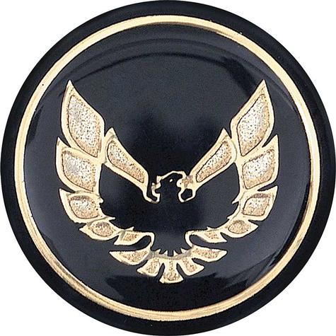 1976-81 Firebird, Trans Am; Shift Button Emblem; Black with Gold; OER