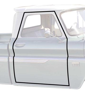 1960-66 Chevy, GMC C/K Pickup, Panel. Suburban; Door Seal Weatherstrip, Glue-On; Pair