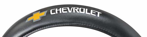 Steering Wheel Cover with Gold Bow Tie Logo and Chevrolet Script