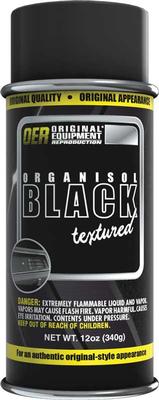 1960-76 Mopar; Textured Black Organisol Paint; 16 Oz. Aerosol Can (Net Wt. 12 Oz.)