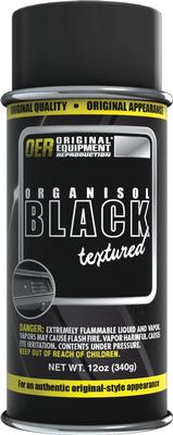 1960-76 Mopar; Textured Black Organisol Paint; 16 Oz. Aerosol Can (Net Wt. 12 Oz.)